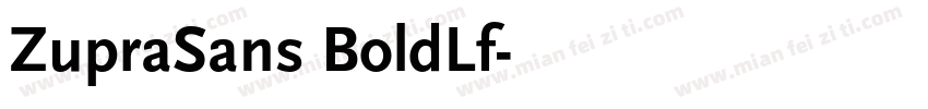 ZupraSans BoldLf字体转换